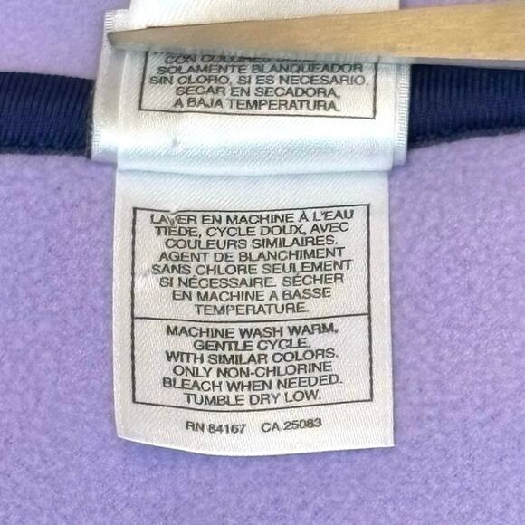 Vintage Disney Minnie Mouse 1/4 Zip Fleece Women's M | Blue Purple Pullover - Picture 9 of 12